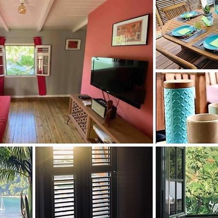 Habitation Baliache - Maison créole avec jardin privatif, plage à 200m Deshaies Esterno foto
